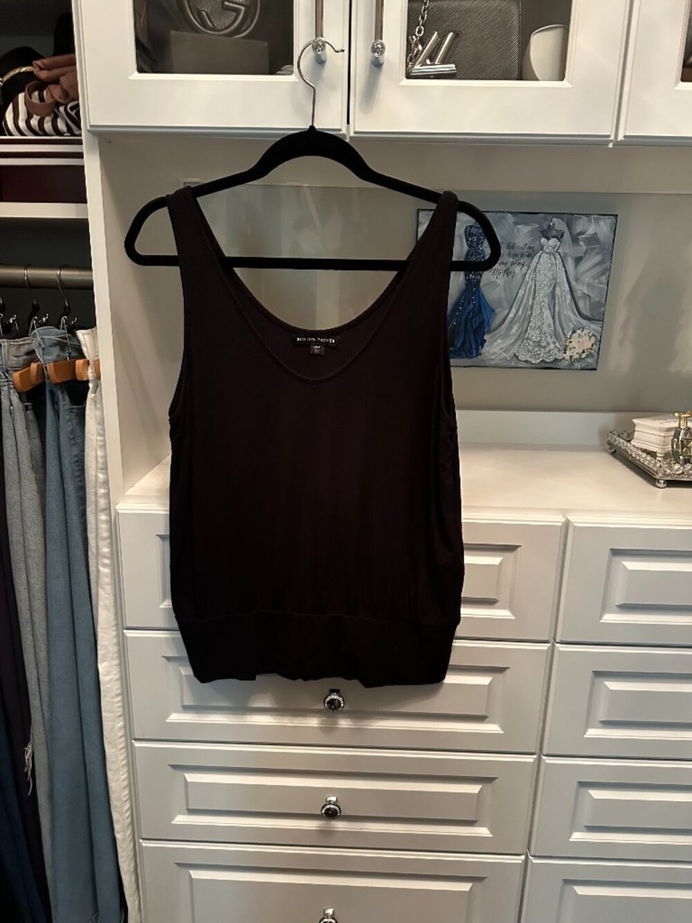 Woman's Boston Proper ribbed Tank Top